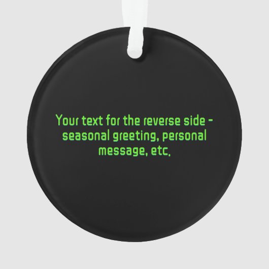 Digitale Sicherheit zu Weihnachten - Hacker / Cybe Ornament (Rückseite)