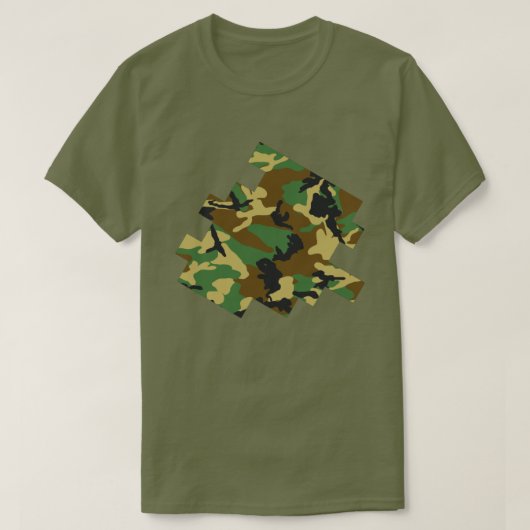 Digitale Skizze für die Winter-Camouflage T-Shirt (Design vorne)