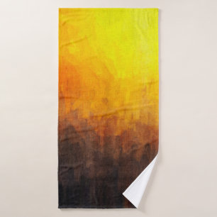 Digitale Struktur der Malerei. Abstrakte Kunst Badehandtuch