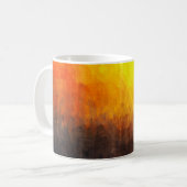 Digitale Struktur der Malerei. Abstrakte Kunst Kaffeetasse (Vorderseite Links)