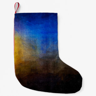 Digitale Struktur der Malerei. Abstrakte Kunst Kleiner Weihnachtsstrumpf