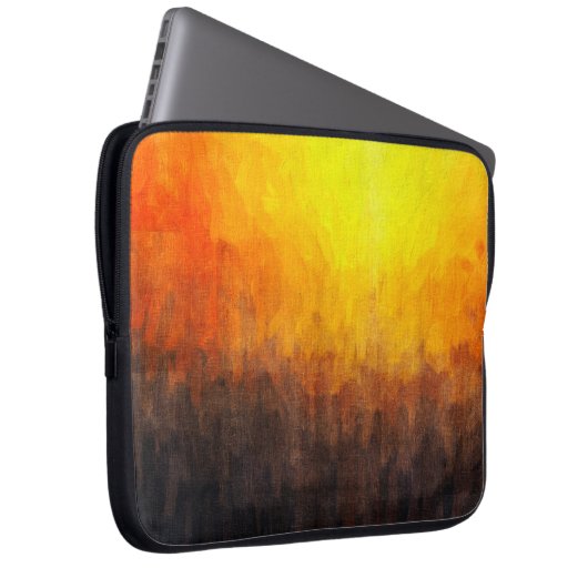 Digitale Struktur der Malerei. Abstrakte Kunst Laptopschutzhülle (Vorne Rechts)