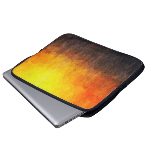 Digitale Struktur der Malerei. Abstrakte Kunst Laptopschutzhülle (Vorne Knopf)