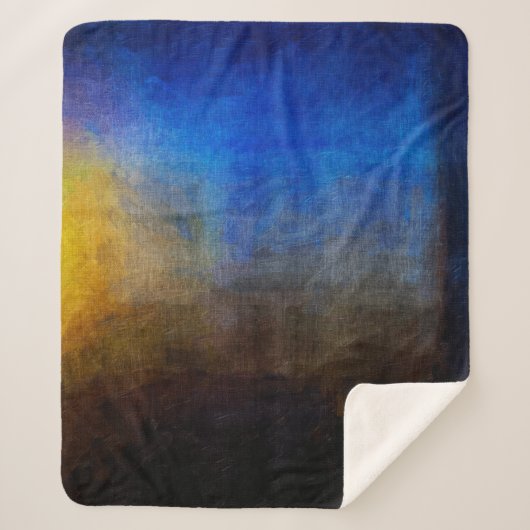Digitale Struktur der Malerei. Abstrakte Kunst Sherpadecke (Vorderseite)