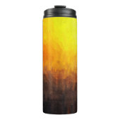 Digitale Struktur der Malerei. Abstrakte Kunst Thermosbecher (Vorderseite)