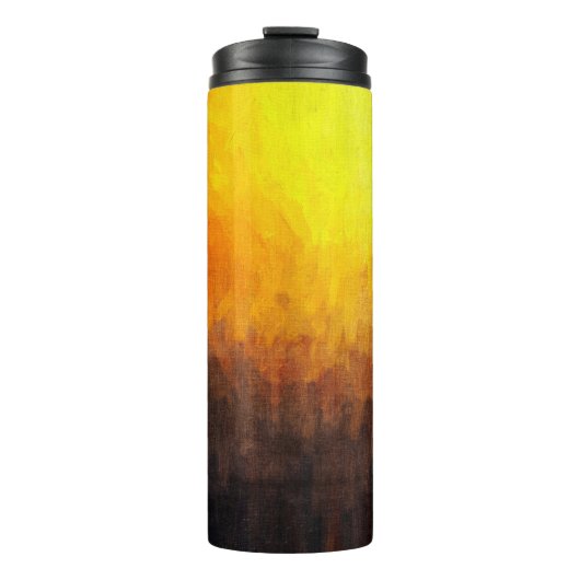 Digitale Struktur der Malerei. Abstrakte Kunst Thermosbecher (Vorderseite)