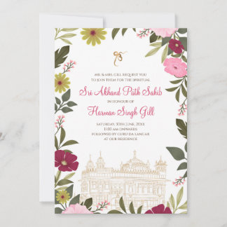 Digitale Sukhmani-Path oder Akhand-Path-Einladung Einladung