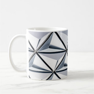 Digitale Tapete in Grau und Schwarz Kaffeetasse