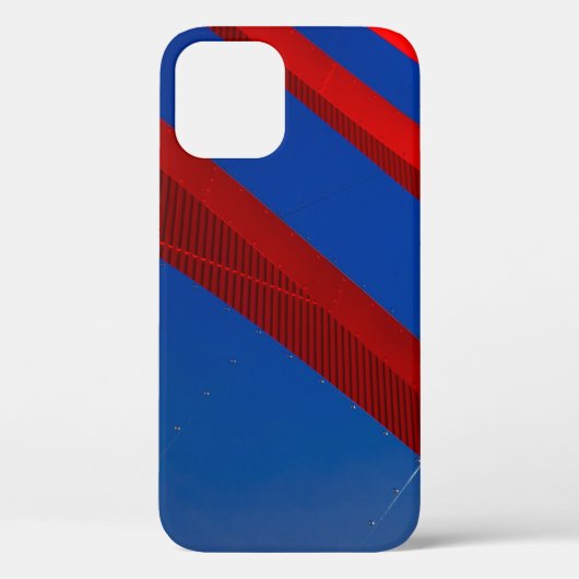 Digitale Tapete in Rot und Blau Case-Mate iPhone Hülle (Rückseite)