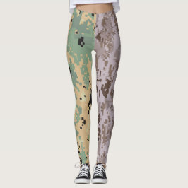 Digitale Tarnung – Doppelte Tarnung Leggings