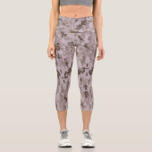 Digitale Tarnung – Graues LG-Tarnmuster Capri Leggings (Vorderseite)
