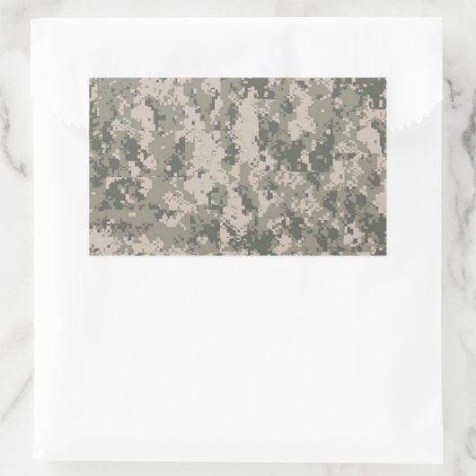 digitale Tarnung Rechteckiger Aufkleber (Tasche)