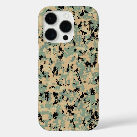 Digitale Tarnung – Tan-Green SM-Tarnmuster Case-Mate iPhone Hülle (Rückseite)