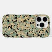 Digitale Tarnung – Tan-Green SM-Tarnmuster Case-Mate iPhone Hülle (Rückseite (Horizontal))