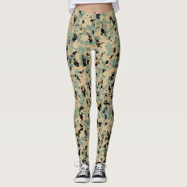 Digitale Tarnung – Tan-Green SM-Tarnmuster Leggings