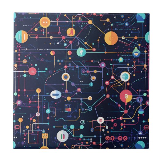 Digitale Transformation Fliese (Vorderseite)