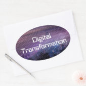 Digitale Transformation für Unternehmen Ovaler Aufkleber (Umschlag)