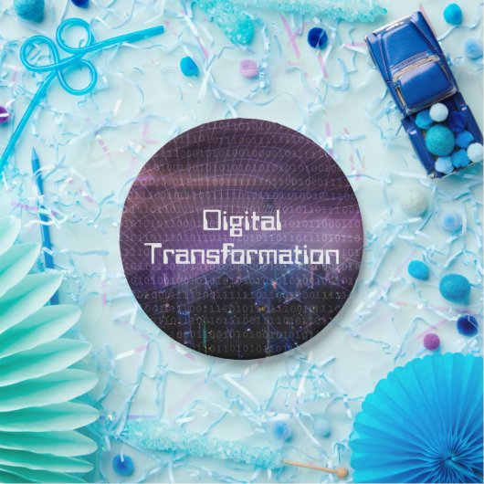 Digitale Transformation für Unternehmen Pappteller (Party)