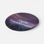 Digitale Transformation für Unternehmen Pappteller (Schrägansicht)