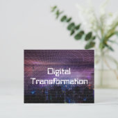 Digitale Transformation für Unternehmen Postkarte (Stehend Vorderseite)