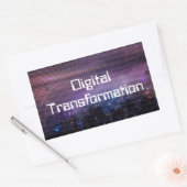 Digitale Transformation für Unternehmen Rechteckiger Aufkleber (Umschlag)