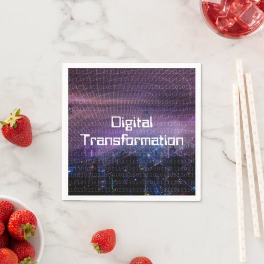 Digitale Transformation für Unternehmen Serviette (Beispiel)