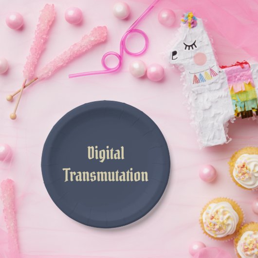 Digitale Transmutation Pappteller (Party)