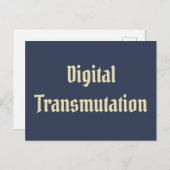 Digitale Transmutation Postkarte (Vorne/Hinten)