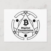 Digitale Transmutationalchemie Postkarte (Vorderseite)
