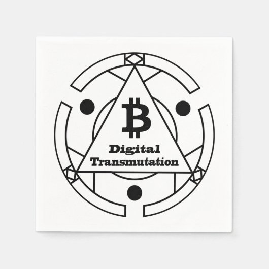 Digitale Transmutationalchemie Serviette (Vorderseite)