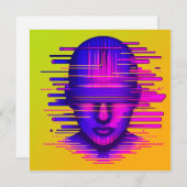 Digitale Träume Mitteilungskarte (Vorne/Hinten)