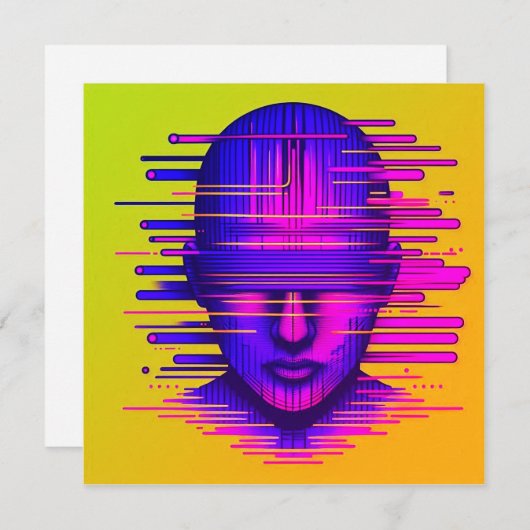 Digitale Träume Mitteilungskarte (Vorne/Hinten)