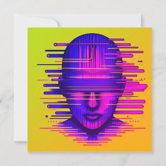 Digitale Träume Mitteilungskarte (Vorderseite)