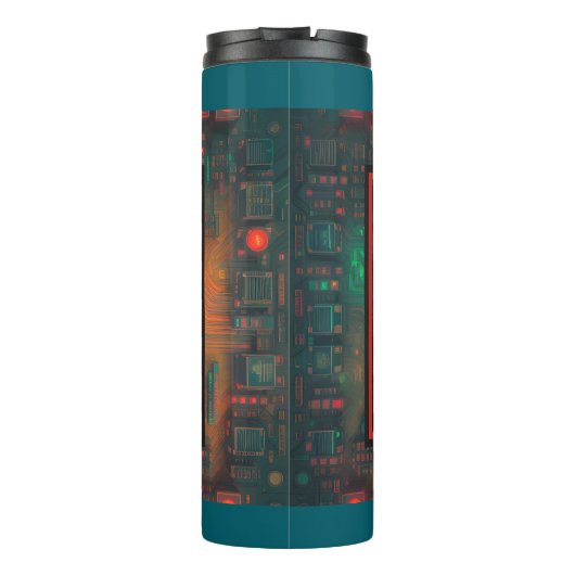 Digitale Träumerei Thermosbecher (Rückseite)