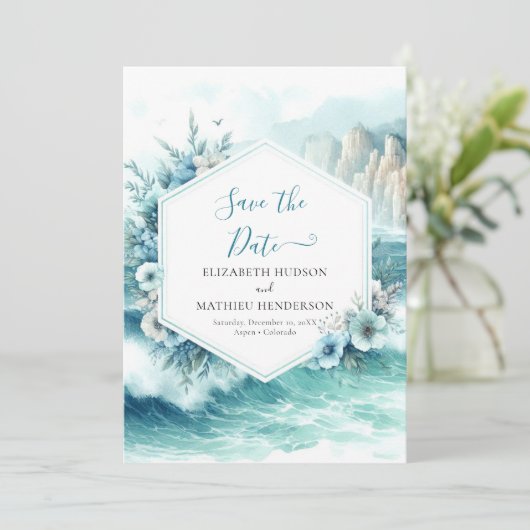 Digitale Typografie: SchönheitsWedding Save The Date (Stehend Vorderseite)