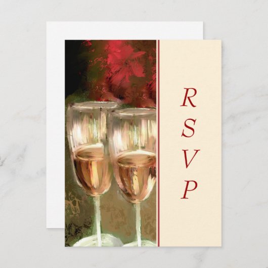 Digitale UAWG Weinglas Postkarte (Vorne/Hinten)