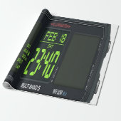 Digitale Uhr-Geschenkpapier Geschenkpapier (Ungerollt)