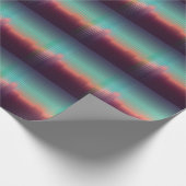 Digitale urbane Landschaft, bunte Plätze. Geschenkpapier (Ecke)