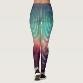 Digitale urbane Landschaft, bunte Plätze. Leggings (Rückseite)