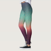 Digitale urbane Landschaft, bunte Plätze. Leggings (Links)