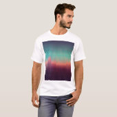 Digitale urbane Landschaft, bunte Plätze. T-Shirt (Vorne ganz)