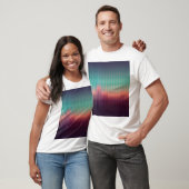 Digitale urbane Landschaft, bunte Plätze. T-Shirt (Unisex)