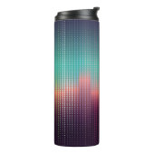 Digitale urbane Landschaft, bunte Plätze. Thermosbecher (Nach links gedreht)