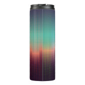 Digitale urbane Landschaft, bunte Plätze. Thermosbecher (Rückseite)