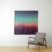 Digitale urbane Landschaft, bunte Plätze. Wandteppich (Beispiel)
