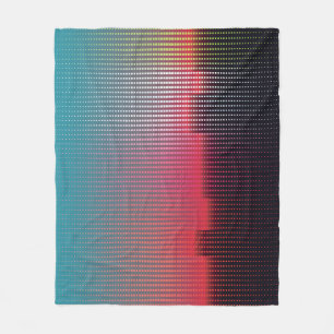 Digitale urbane Quadrate: futuristische Unschärfe. Fleecedecke