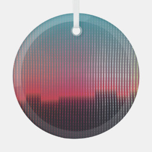 Digitale urbane Quadrate: futuristische Unschärfe. Ornament Aus Glas