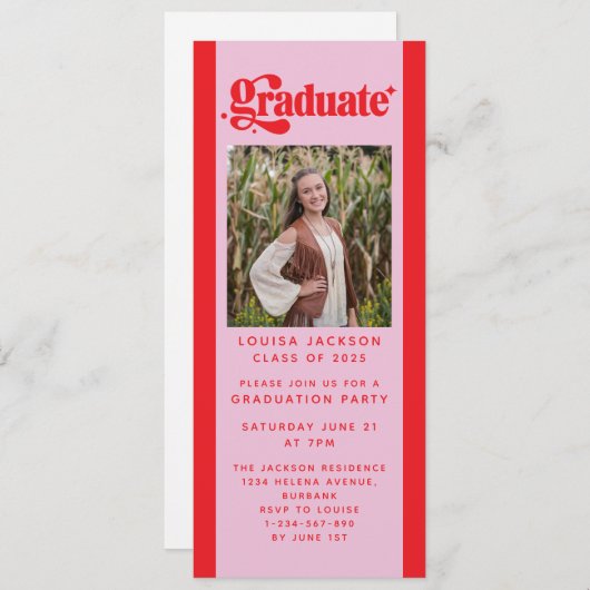 Digitale Veranstaltung der Retro-Graduierungsparte Einladung (Vorne/Hinten)