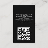 Digitale Visitenkarte für Auto im Detail und Autos (Rückseite)