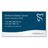 Digitale Visitenkarten für Zahnärzte Magnetische Visitenkarte (Vorderseite)